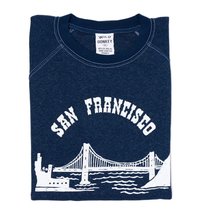 Sweater + T-Shirts | Specials X MJ Wild Donkey X Mj: Sweatshirt With Vintage Print "San Francisco&Qu