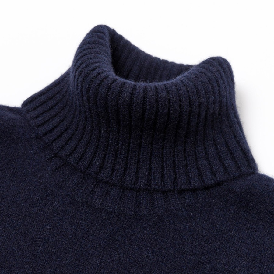 Knitwear | Cesare Attolini Alta Badia Turtleneck Sweater Made Of Pure Duvet Cashmere