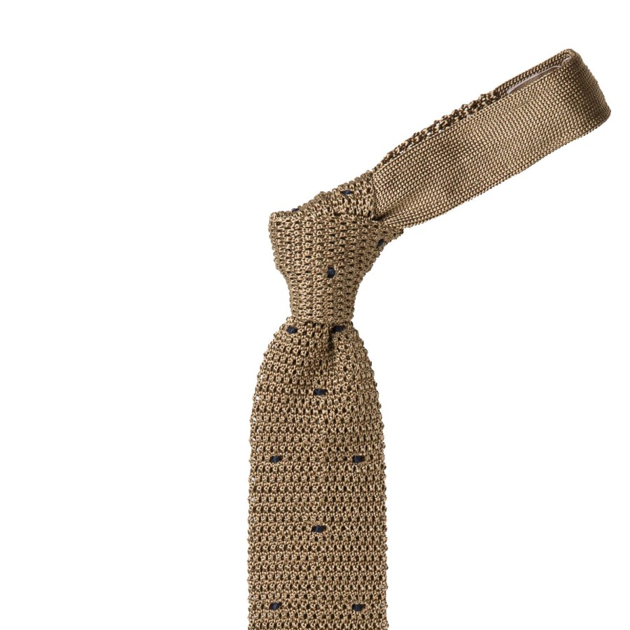 Ties | Petronius Exclusively For Michael Jondral: Petronius Knit Tie "Pois" Made Of Pur