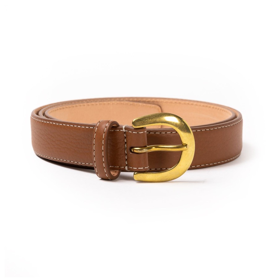 Belts | Simonnot-Godard Belt Made Of Original "Taurillons" Made Of Cub Leather - Handcrafted