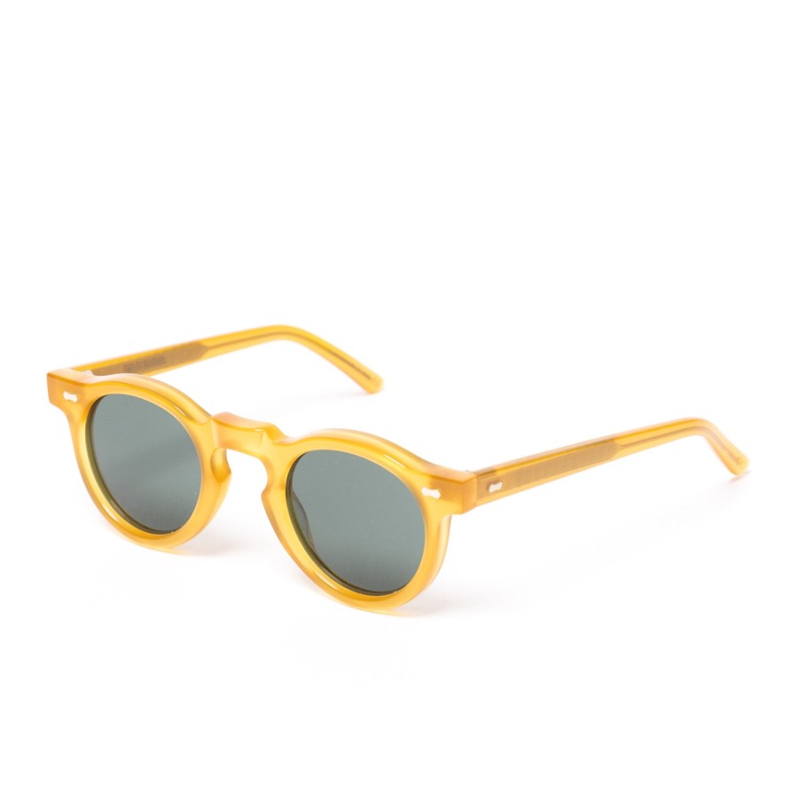 Sunglasses | TBD EYEWEAR Sonnenbrille "Welt Honey" Mit Grunen Glasern - Handarbeit