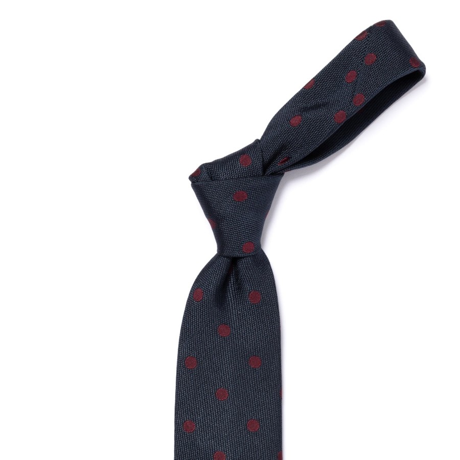 Ties | Cesare Attolini Ca Archivio Storico: Tie "Punti" Pure Silk - Handrolled