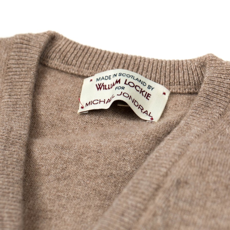 Knitwear | William Lockie Jumper "Oxton Vee" Made From Fine Scottish 1 Ply Cashmere