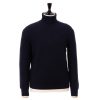 Knitwear | Fedeli Exclusively For Michael Jondral: Dark Blue Turtleneck Sweater Made Of