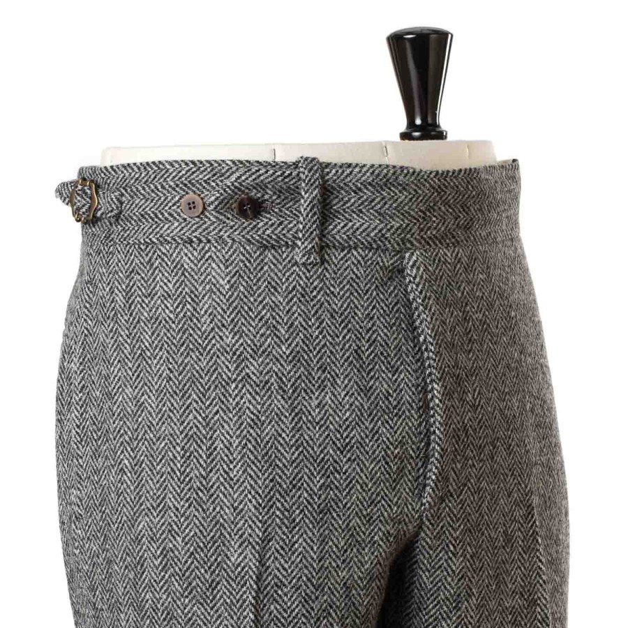 Trousers | Orazio Luciano Pants "King Of Cool" From Original Harris Tweed - Pure Handwork