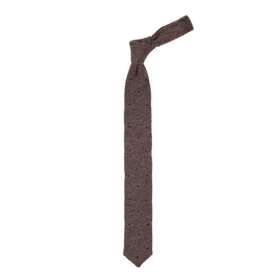 Ties | Petronius Exclusively For Michael Jondral: Petronius Knitted Tie "Punti Cuciti"