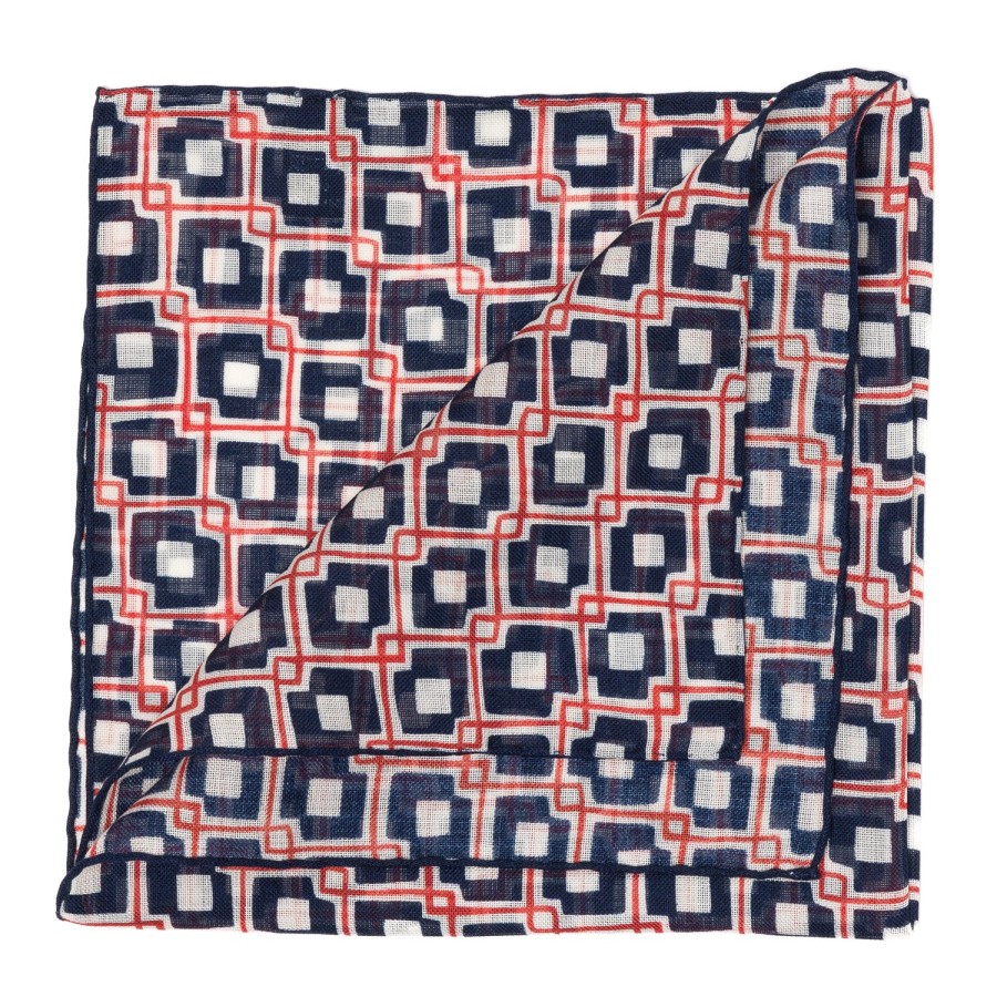 Handkerchiefs | Petronius Limited Edition: Wool And Silk Pocket Square "Vintage 55