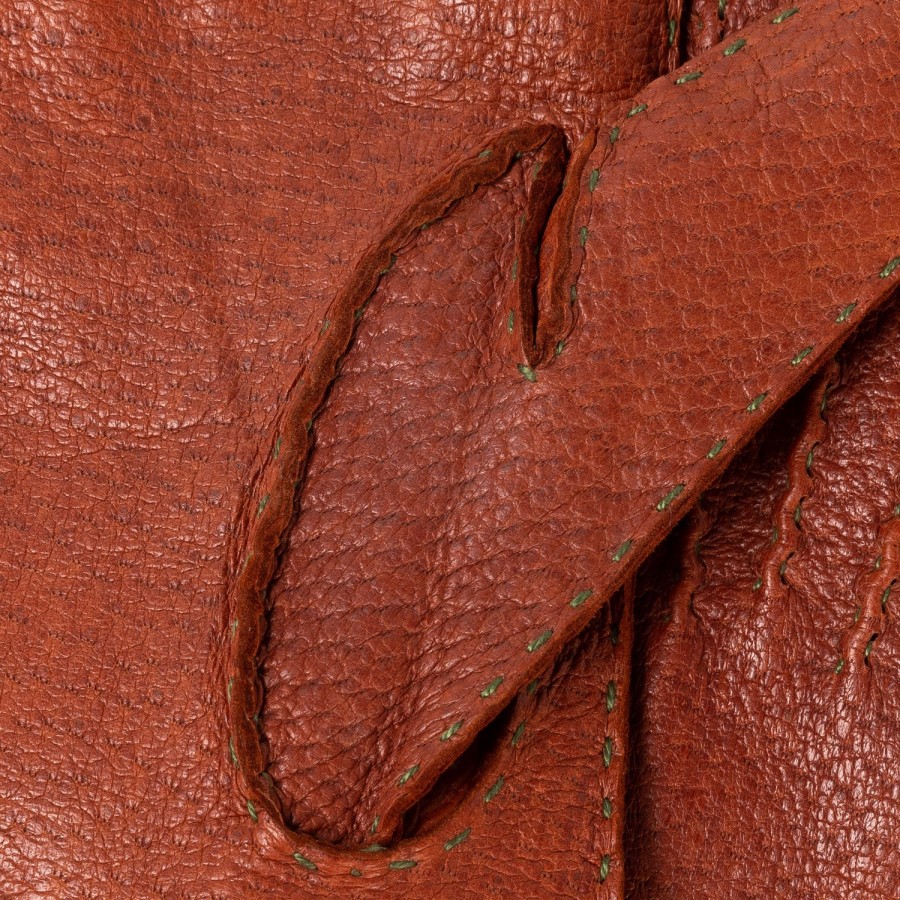 Gloves | Thomas Riemer Wien Gloves "Auerberg" Made Of Peccary Leather With Cashmere Lining - Hand