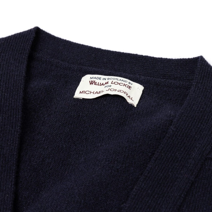 Knitwear | William Lockie Cardigan "Leven Cardigan" Made Of Geelong Lambswool - 2 Ply