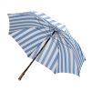 Umbrellas | Maglia Striped Sun Umbrella "Picknick" With Handle Made Of Chestnut Root