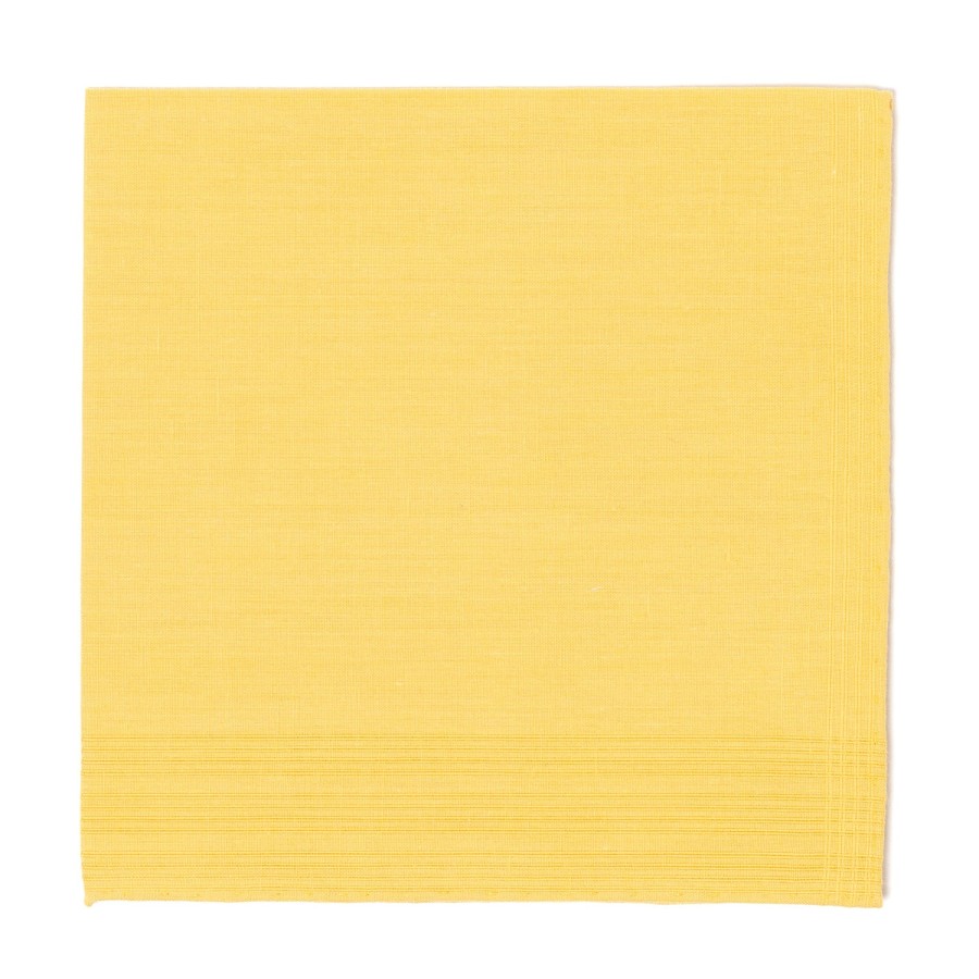 Handkerchiefs | Simonnot-Godard Duras Jaune Pocket Square Made Of Linen And Cotton