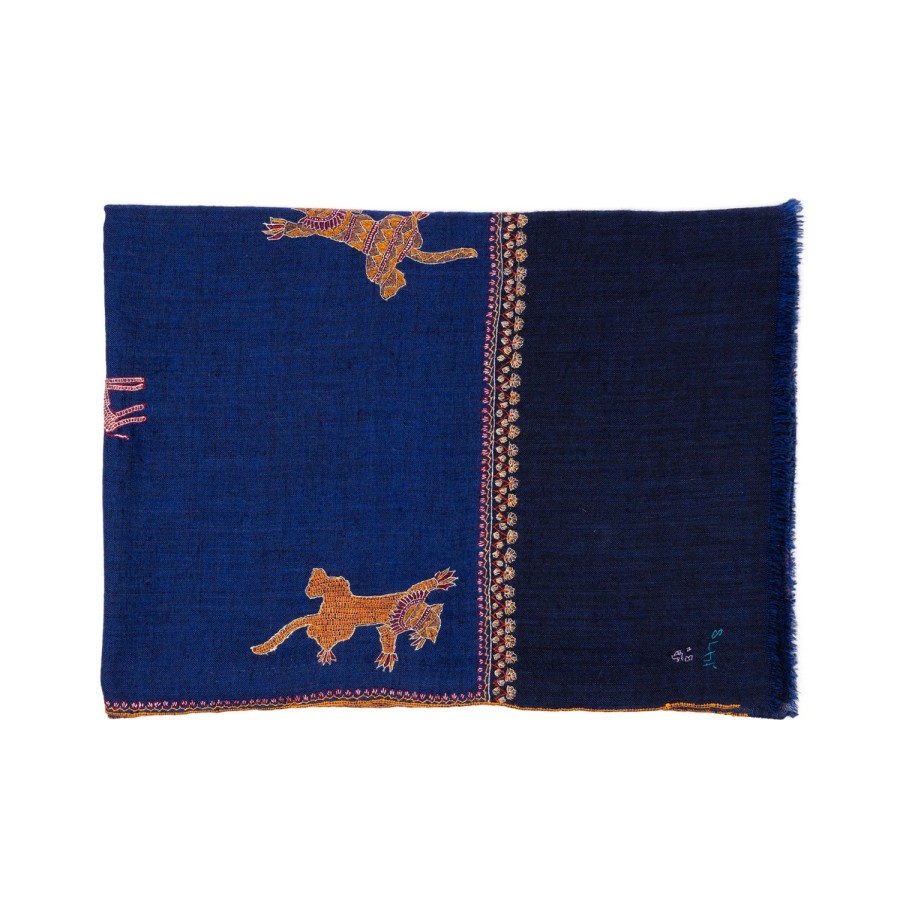 Scarfs | Yaser Shaw Mj Scarf "Gangtok" Made Of Finest Hand Embroidered Pashmina Cashmere -