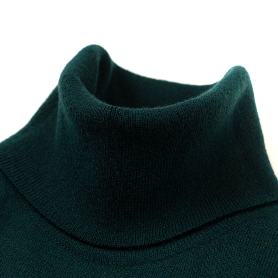 Knitwear | William Lockie Turtleneck Sweater "Oxton Rollneck" Made Of Fine Scottish 1 Ply Cashme