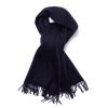 Scarfs | Joshua Ellis Joshua Ellis X Mj: Ripple Plain Stole Scarf In Pure Scottish Cashmere