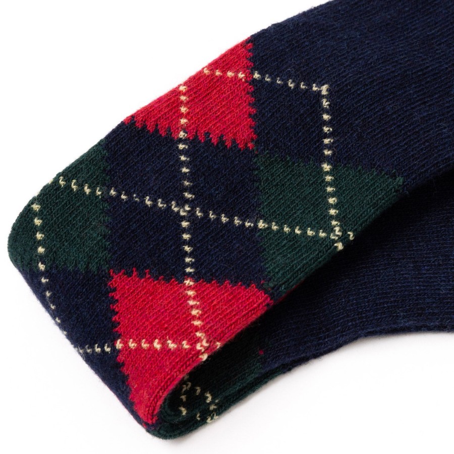 Stockings | Sozzi Knee Sock "Argyle" From A Cashmere Blend