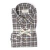 Casual Shirts | Borriello Madras Check Brushed Vintage Cotton Flannel Sport Shirt - Linea Passio