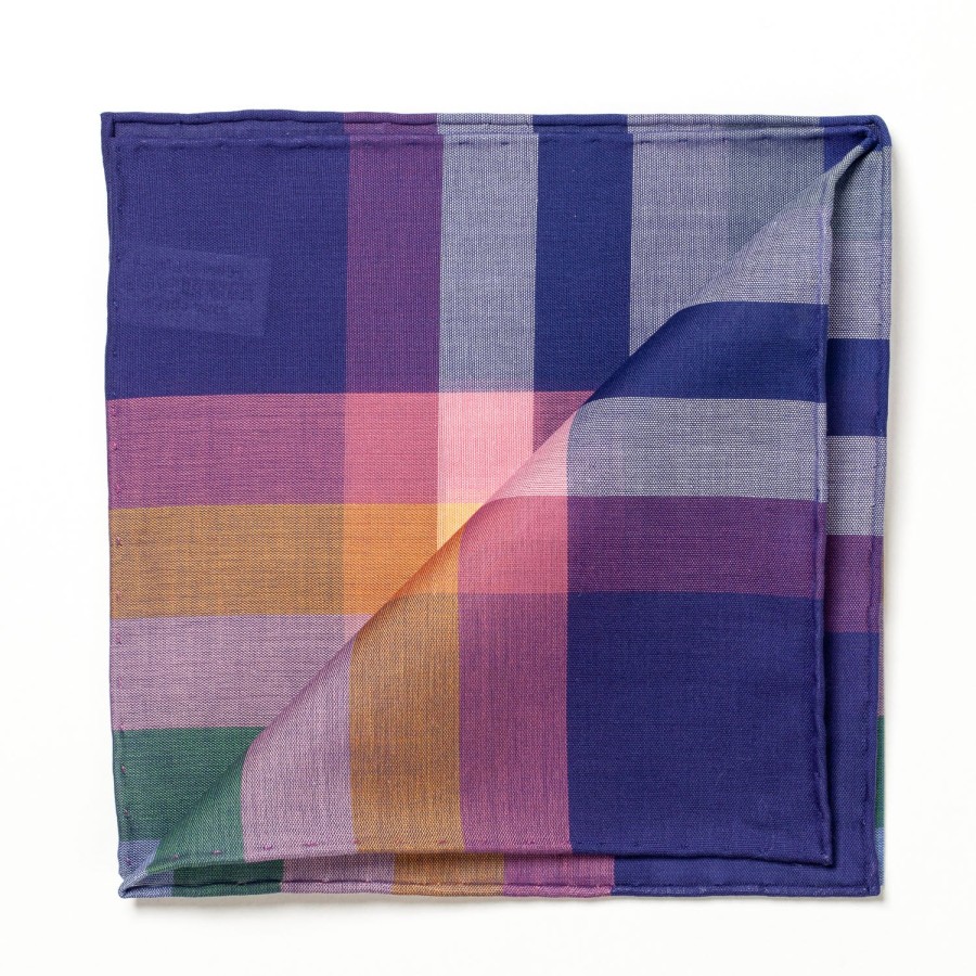 Handkerchiefs | Simonnot-Godard Colorful Patterned Cotton Pocket Square "Aspen"