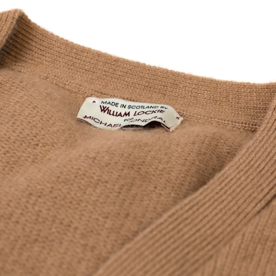 Knitwear | William Lockie Cardigan "Datched" Made From Pure Camel Hair