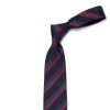 Ties | Cesare Attolini Ca Archivio Storico: Tie "Strisce Della Scuola" In Silk And Wool - Han