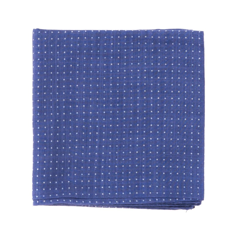 Scarfs | Anderson u0026 Sheppard Neck-Square "Mini Spots" Made Of Pure Cotton