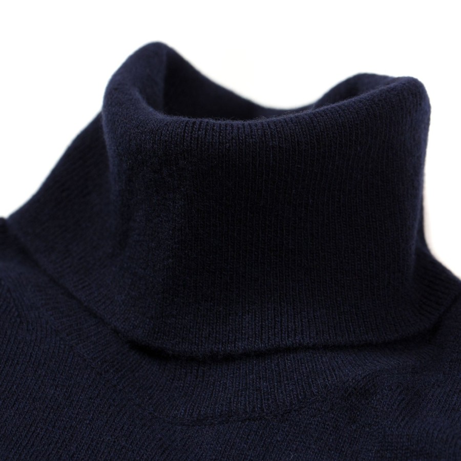 Knitwear | Brigatelli dal 1922 Turtleneck Jumper Made Of Merino Wool And Cashmere - 1 Ply Cashmere Bl