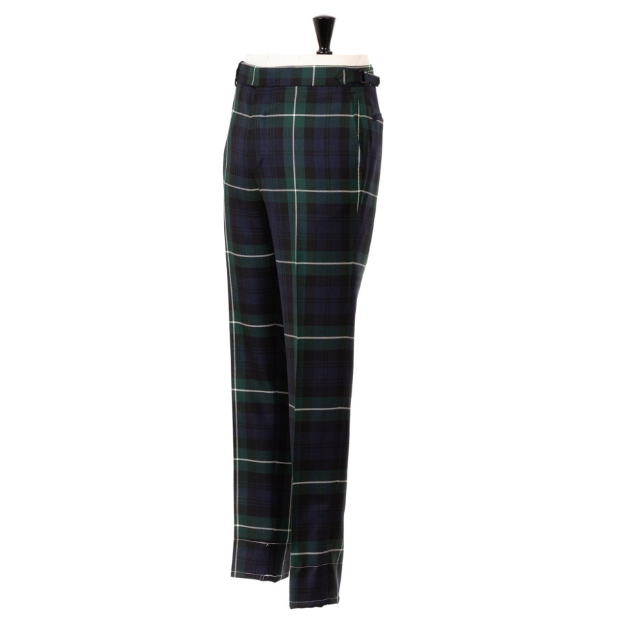 Trousers | Rota Sartorial Exclusively For Michael Jondral: Plaid Pants "New Blackwatch" Made Of