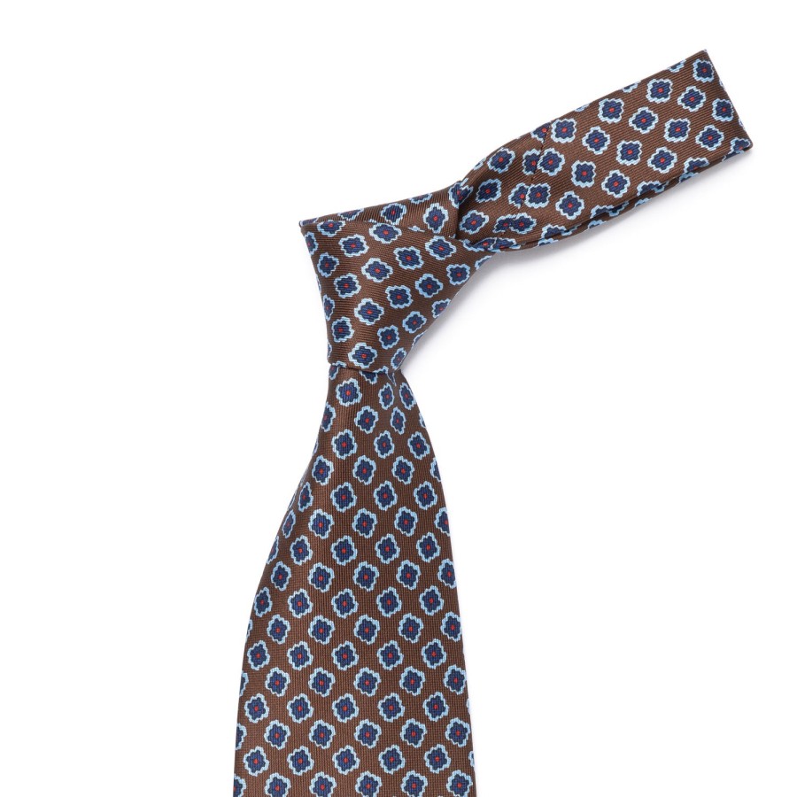 Ties | E. Marinella Mj Exclusive: Patterned Tie "Classico" Made Of Pure English Silk