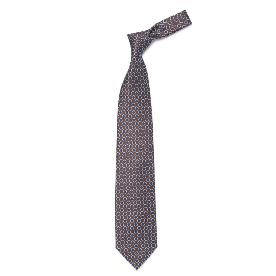 Ties | E. Marinella Mj Exclusive: Patterned Tie "Classico" Made Of Pure English Silk