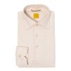 Polo Shirts Long Sleeve | G. Inglese Cream-Colored Polo Shirt "Mastroianni" Made Of Pure Cotton -