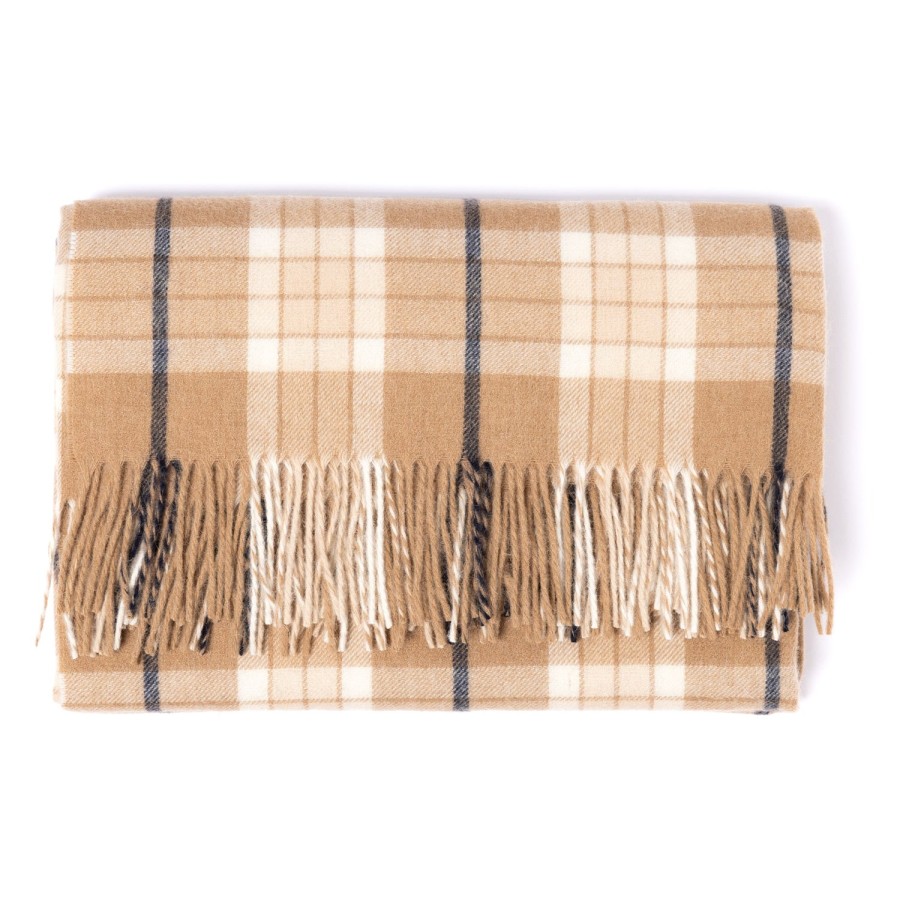 Homewear | Joshua Ellis Joshua Ellis X Mj: Plaid Blanket "New Home Plaid" In Lambswool And Alp