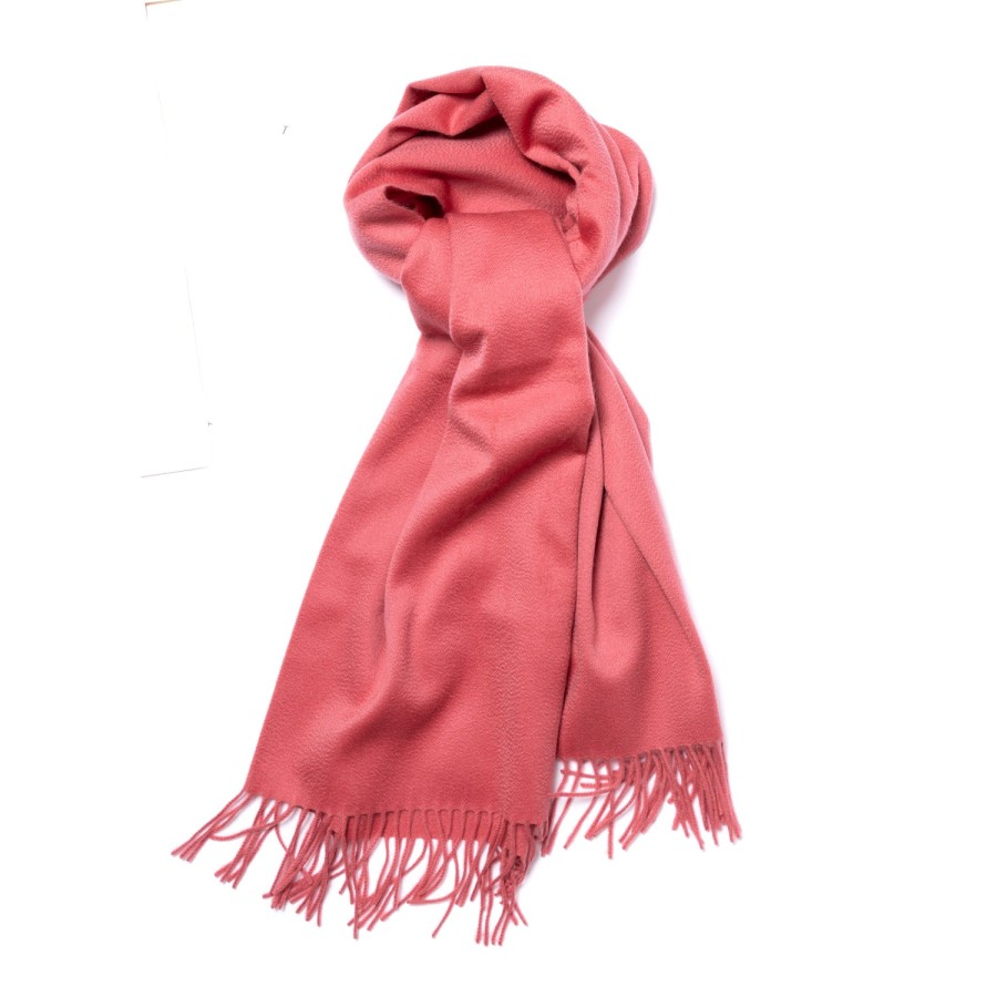 Scarfs | Joshua Ellis Joshua Ellis X Mj: Ripple Plain Stole Scarf In Pure Scottish Cashmere