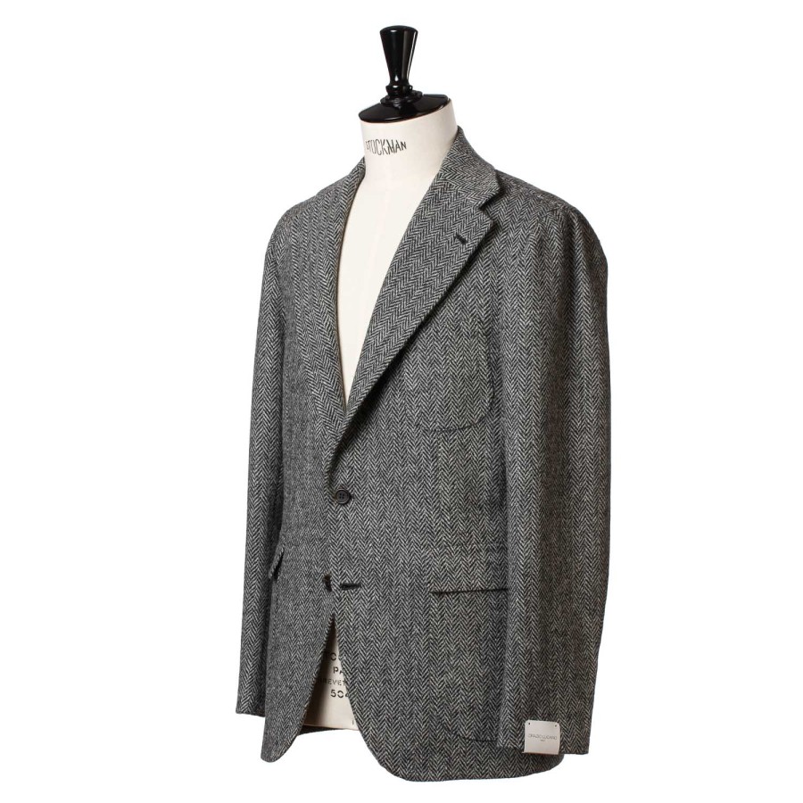 Suit & Jacket | Orazio Luciano Jacket "Cool King" Made Of Original Harris Tweed - Purely Handcrafted