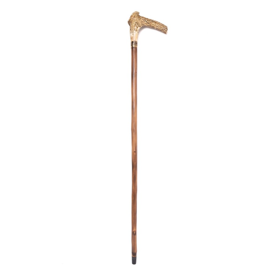 Umbrellas | Maglia Walking Stick "Vero Cervo" Made Of Stag Horn And Beech Wood