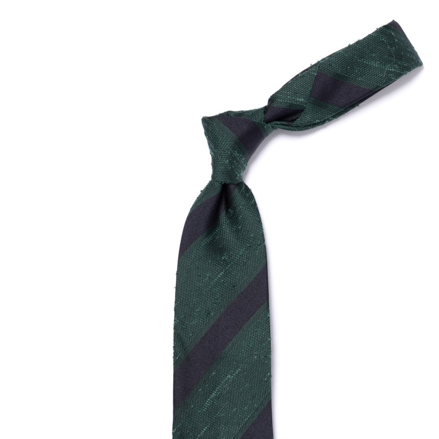 Ties | Cesare Attolini Archivio Storico: Tie "Blocco Di Shantung" In Pure Silk - Handrolled