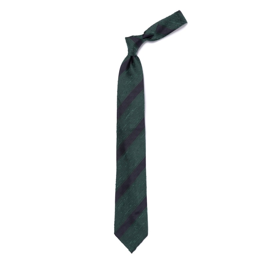 Ties | Cesare Attolini Archivio Storico: Tie "Blocco Di Shantung" In Pure Silk - Handrolled