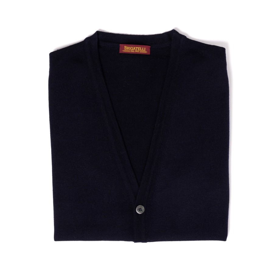 Knitwear | Brigatelli dal 1922 Brigatelli Dal 1922 Per Michael Jondral: Vest In The Finest Merino Woo