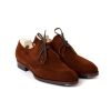 Mto | Saint Crispin's Derby "2 Eyelet-Blucher" Made From Rust-Brown Rough Leather - Purely H