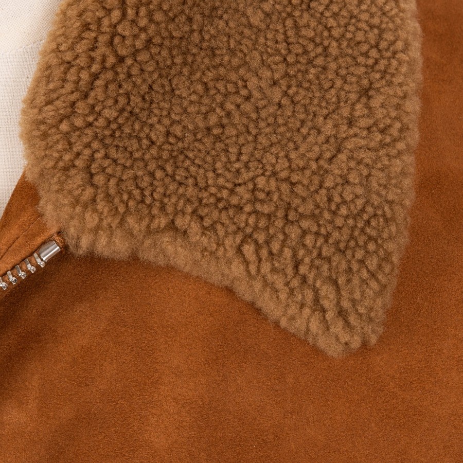 Jackets | Valstar Suede Leather Jacket "Aviatore" - Lamb Suede