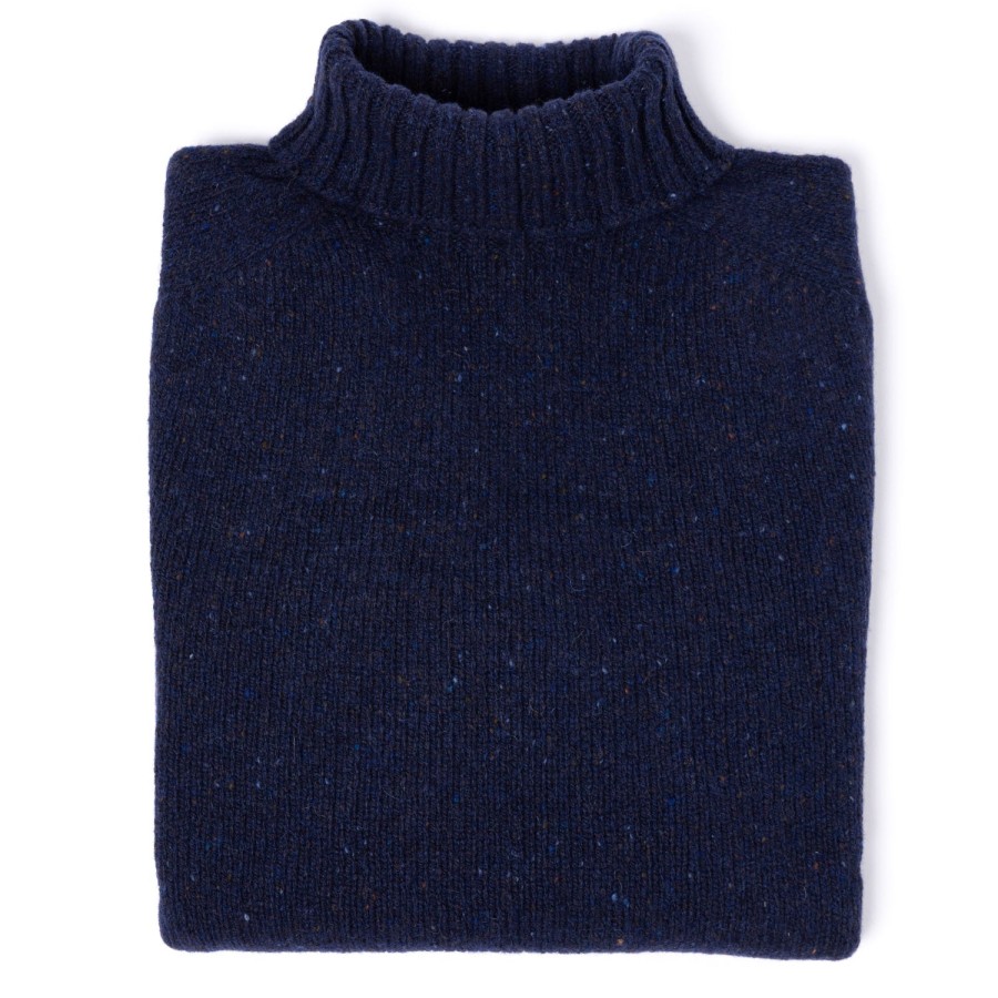 Knitwear | Glenugie Glenugie X Mj: Pure Wool "Donegal Polo Jumper" Sweater - Supersoft Lam