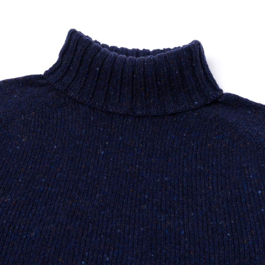 Knitwear | Glenugie Glenugie X Mj: Pure Wool "Donegal Polo Jumper" Sweater - Supersoft Lam