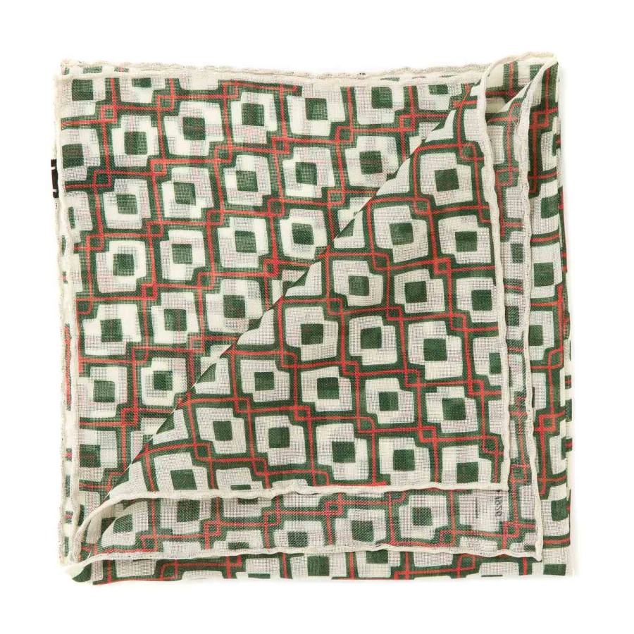 Handkerchiefs | Petronius Limited Edition: Pocket Square "Vintage 55" Made Of Wool And Silk