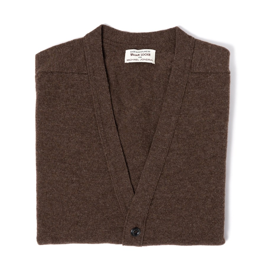 Knitwear | William Lockie Cardigan "Leven Cardigan" Made Of Geelong Lambswool - 2 Ply