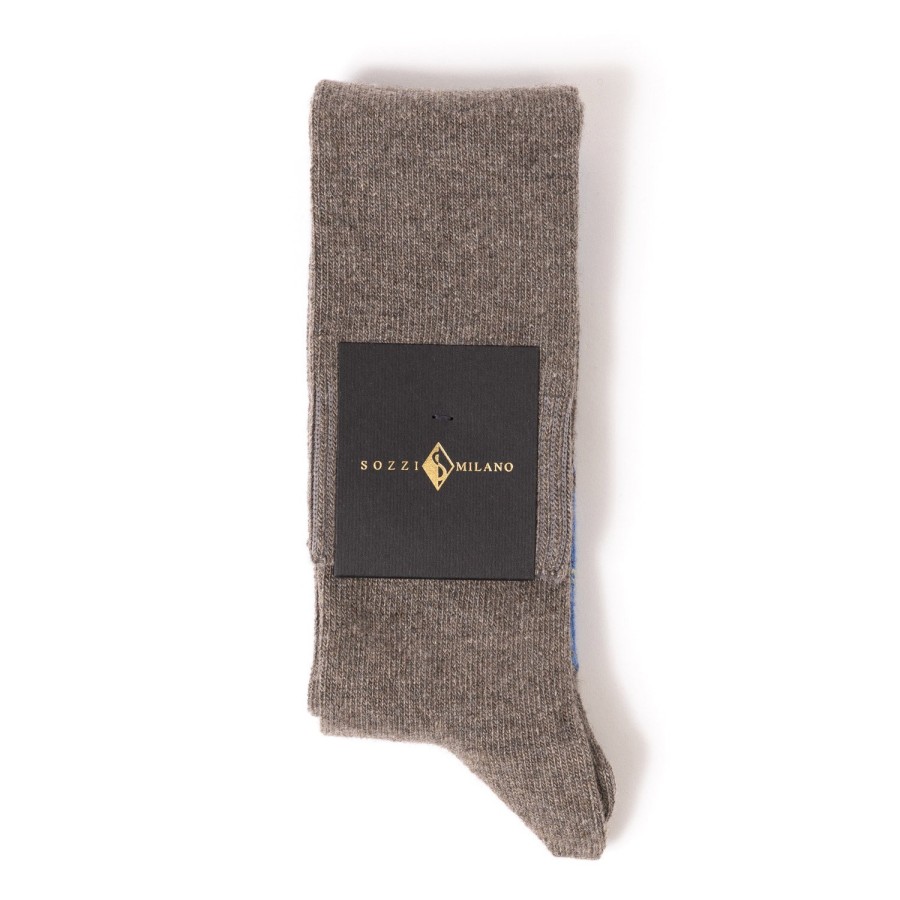 Stockings | Sozzi Knee Sock "Argyle" From A Cashmere Blend