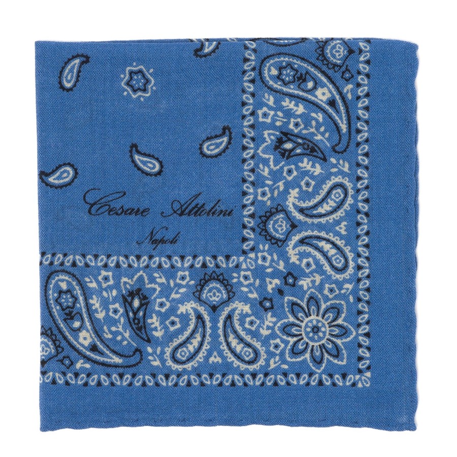 Handkerchiefs | Cesare Attolini Reni E Paisley Pocket Square Made Of Pure Wool