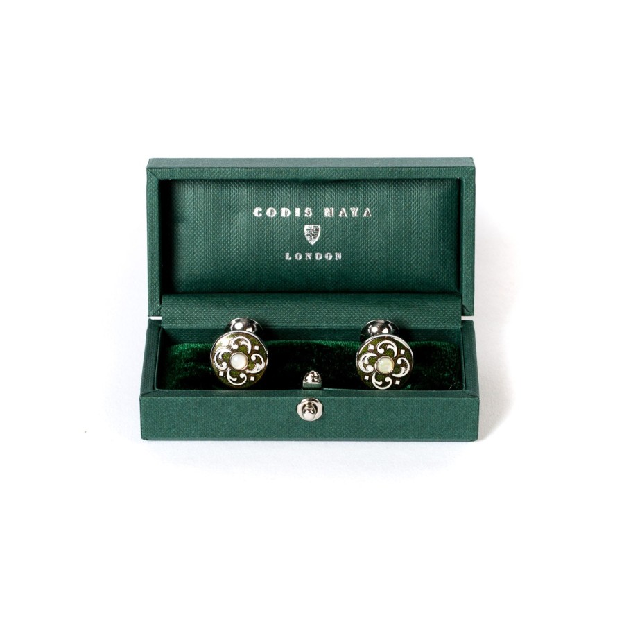 Cufflinks & Jewelry | Codis Maya Cufflinks "Olive Persian"