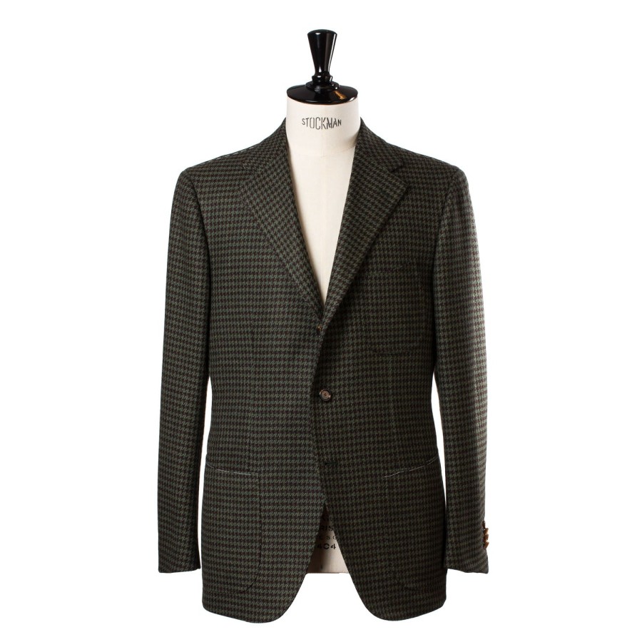 Suit & Jacket | Cesare Attolini Jacket "Houndstooth" Made Of Pure Merino Wool By Fox Brother'S - Pure