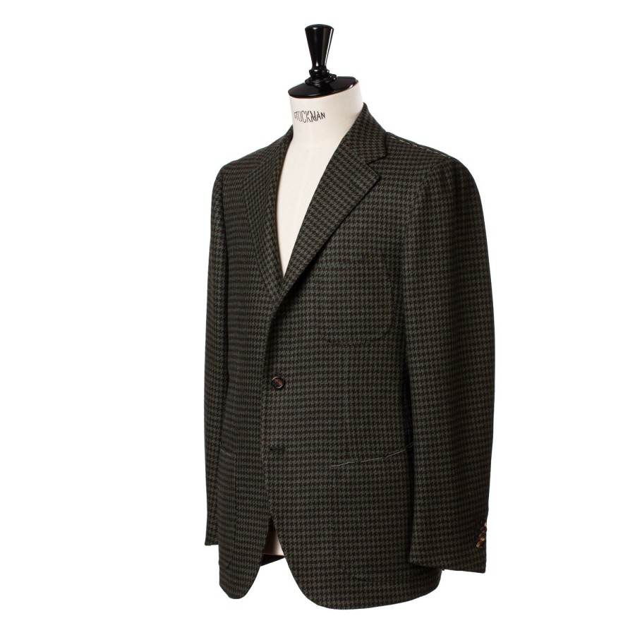 Suit & Jacket | Cesare Attolini Jacket "Houndstooth" Made Of Pure Merino Wool By Fox Brother'S - Pure