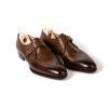 Mto | Saint Crispin's Monk "Split Toe Apron" Made Of Brown Calfskin - Hand-Colored