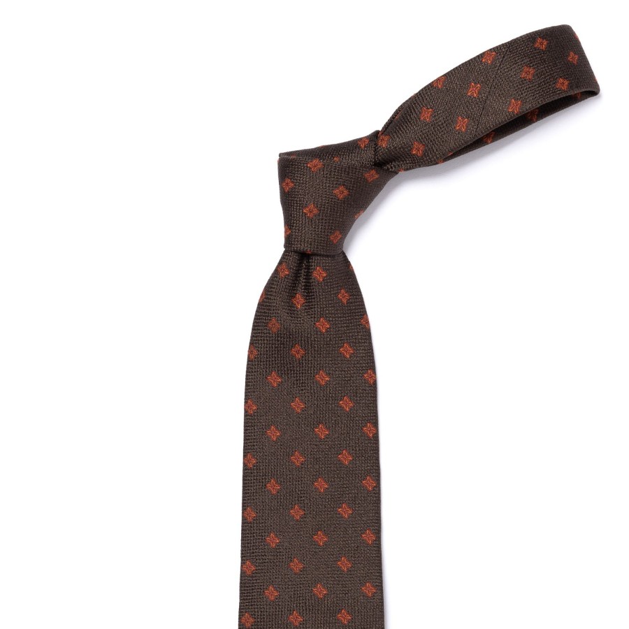 Ties | Cesare Attolini Ca Archivio Storico: Tie "Fiori Florentini" Pure Silk - Handrolled