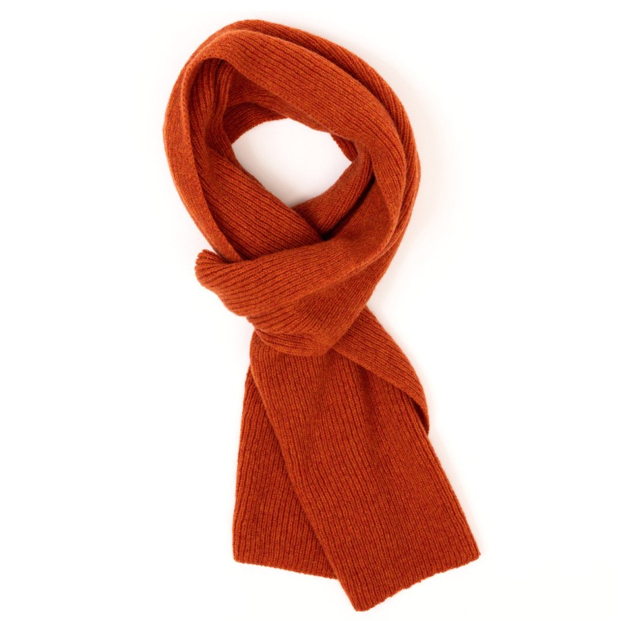 Scarfs | William Lockie Scarf "Ribbed Scarf" Made Of Pure Lambswool - 3 Ply